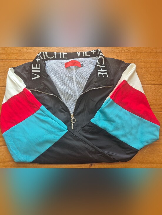Vie & Riche Other - Vie & Riche Colorblock Retro Style Windbreaker - Size 3XL